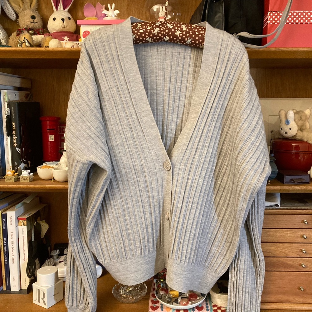 Babaton 100% wool cardigan